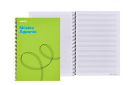 Bloc De Musica Additio Appunto 12 Pentagramas A4 Espiral Paginas Alternas Cuadriculada