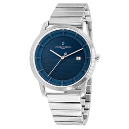 Pierre Cardin CLC.6005 con esfera azul y correa gris