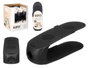 Kipit Set 3 Zapateros Negro, Plástico PP, 34x12x11 cm, Organizador de Zapatos (Set de 12)
