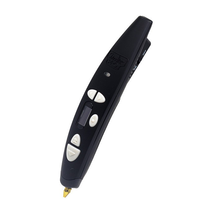 3Doodler 3D Pen Pro III Set - Lápiz 3D de cobre con filamento PLA madera, negro, pantalla incorporada