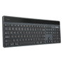 Targus Teclado Inalámbrico Bluetooth 5.0 Ecosmart Captación de Energía Sostenible Antimicrobiano con Luz Trasera QWERTY Nórdico