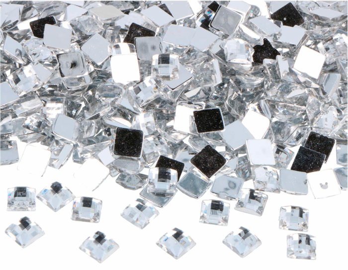 Innspiro Gemas Decorativas Acrílicas Cuadradas Transparentes 8x8mm Innspiro Gemas Decorativas Acrílicas Cuadradas Transparentes 8x8mm