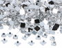 Innspiro Gemas Decorativas Acrílicas Cuadradas Transparentes 8x8mm