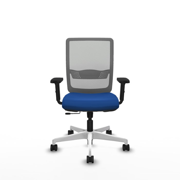 PIQUERAS Y CRESPO Silla de oficina Haches Azul/Gris con mecanismo Sincro/Traslack
