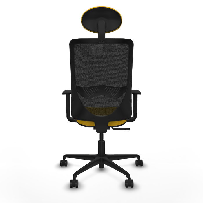 PIQUERAS Y CRESPO Silla de oficina Zulema con mecanismo Sincro, Amarillo y Negro PIQUERAS Y CRESPO Silla de oficina Zulema con mecanismo Sincro, Amarillo y Negro