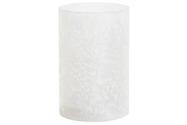 DKD Home Decor Luminaria Decorativa Blanco Cristal y LED 10 x 15 x 10 cm