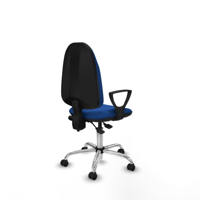 PIQUERAS Y CRESPO Silla de oficina Algarra Azul con mecanismo de doble maneta PIQUERAS Y CRESPO Silla de oficina Algarra Azul con mecanismo de doble maneta