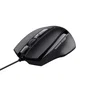 Trust Voca Ratón de Oficina Ergonómico Negro 2400 DPI