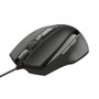 Trust Voca Ratón de Oficina Ergonómico Negro 2400 DPI