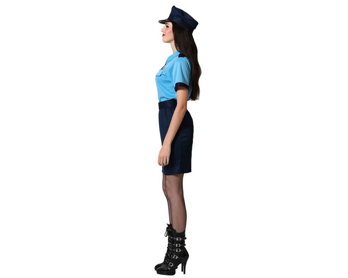 Disfraz de Policía Mujer Adulto Azul XL