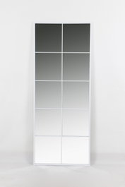 DKD Home Decor Espejo de Hierro Ventana Blanco 60x150 cm