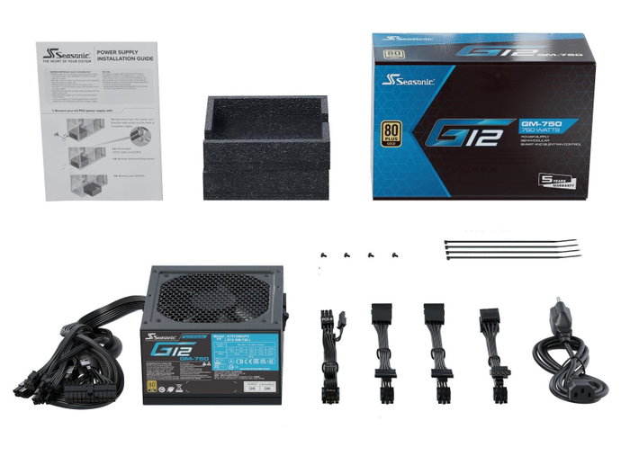 Seasonic G12 GM-750 80+ Gold 750W Semimodular Negro Seasonic G12 GM-750 80+ Gold 750W Semimodular Negro