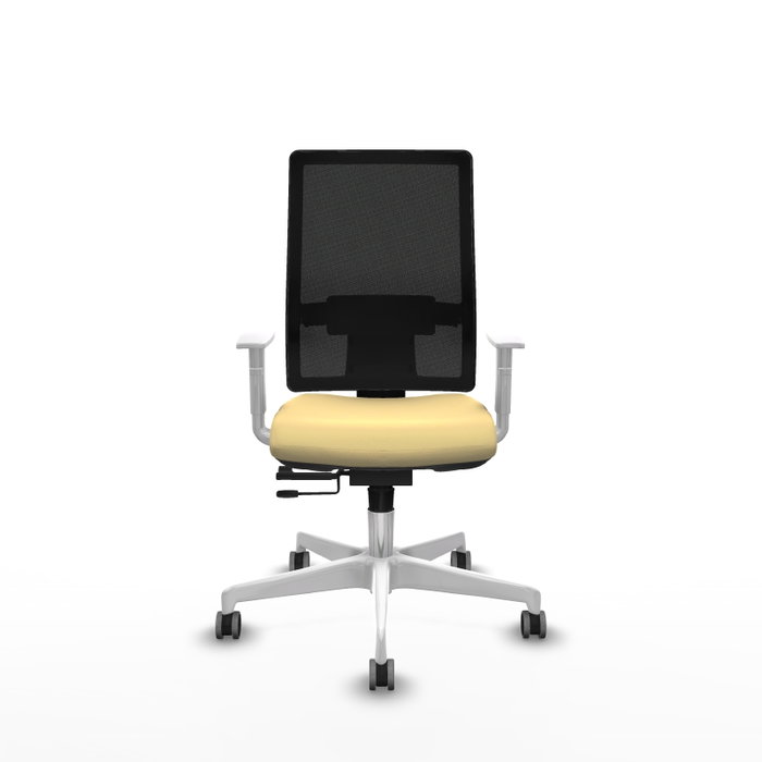 PIQUERAS Y CRESPO Silla de oficina Horna con mecanismo Sincro/Traslack Crema y Negro PIQUERAS Y CRESPO Silla de oficina Horna con mecanismo Sincro/Traslack Crema y Negro