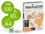 Navigator Papel Fotocopiadora Din A4 80 Gramos Blanco 500 Hojas Multifuncion Ink-jet Laser