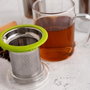 Quid Taza de Vidrio Serenia con Filtro de Acero Inoxidable y Tapa 35 cL