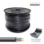 Sediles Manguera H05VVH2-F Plana 2x1 mm², Negra, 500 m
