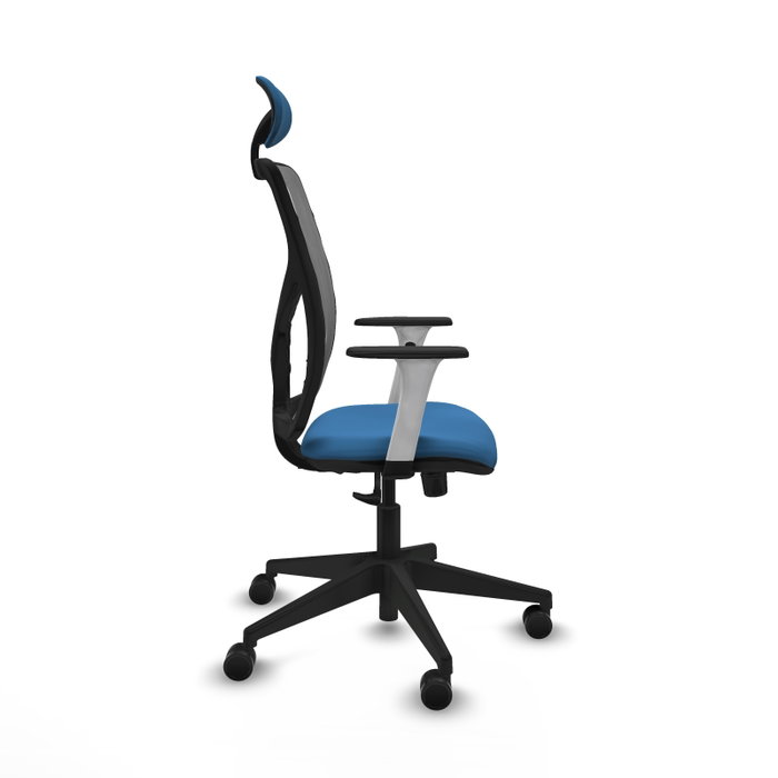 PIQUERAS Y CRESPO Silla de oficina Motilla con mecanismo Sincro Azul claro y Gris PIQUERAS Y CRESPO Silla de oficina Motilla con mecanismo Sincro Azul claro y Gris