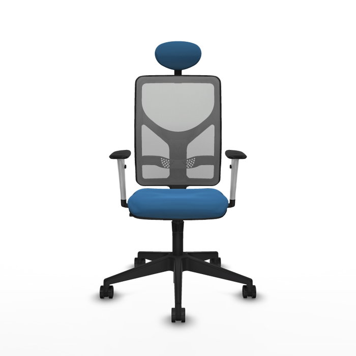 PIQUERAS Y CRESPO Silla de oficina Motilla con mecanismo Sincro Azul claro y Gris PIQUERAS Y CRESPO Silla de oficina Motilla con mecanismo Sincro Azul claro y Gris