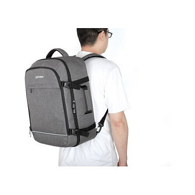 Manhattan Rome Mochila de Viaje para Portátil 17.3 Pulgadas Gris