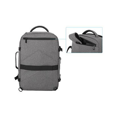 Manhattan Rome Mochila de Viaje para Portátil 17.3 Pulgadas Gris