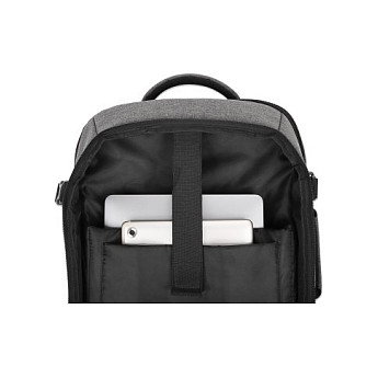 Manhattan Rome Mochila de Viaje para Portátil 17.3 Pulgadas Gris