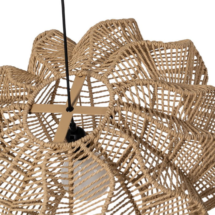 Lámpara Techo Natural Cuerda de Papel 69 X 56 X 30,50 cm