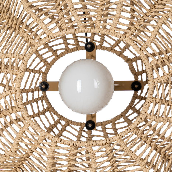 Lámpara Techo Natural Cuerda de Papel 69 X 56 X 30,50 cm