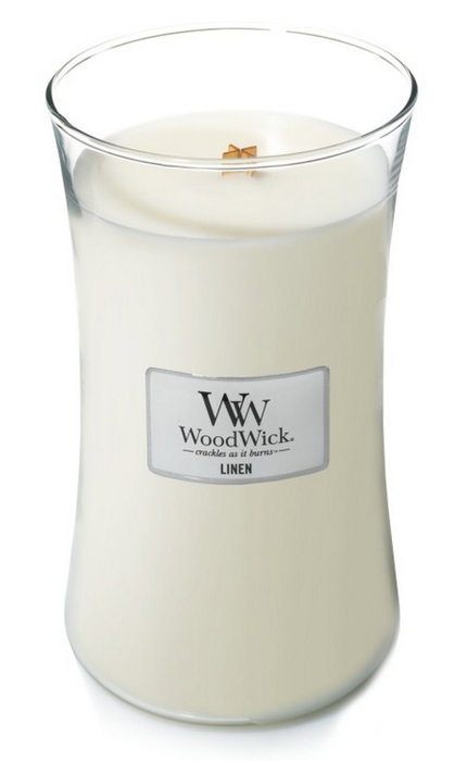 Woodwick Core Large Linen Vela Aromática Grande 1134 gr Woodwick Core Large Linen Vela Aromática Grande 1134 gr