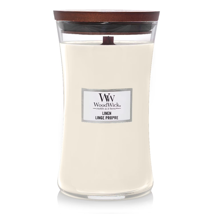 Woodwick Core Large Linen Vela Aromática Grande 1134 gr Woodwick Core Large Linen Vela Aromática Grande 1134 gr