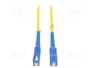 QOLTEC Cable de conexión de fibra óptica SC/UPC a SC/UPC, 1m