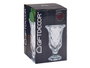 Giftdecor Copa de Vidrio con Diseño de Rombos, Pack de 6