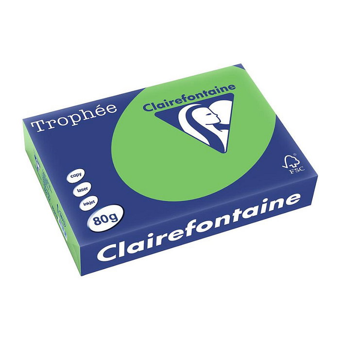 Clairefontaine Trophée Papel de impresión Verde A4 80 g/m² 500 hojas Clairefontaine Trophée Papel de impresión Verde A4 80 g/m² 500 hojas