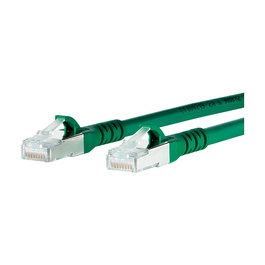 METZ CONNECT Patchkabel Cat.6A S/FTP (S-STP) 5 metros Verde - RJ45 Macho a RJ45 Macho, 10GBase-T, 500 MHz, 10 Gbit/s, Halogen-Free