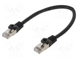 GEMBIRD Patch cord Cat 6a S/FTP Negro 0,25 m
