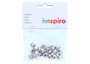 Innspiro Cascabeles de metal color plata 12mm (20 unidades)