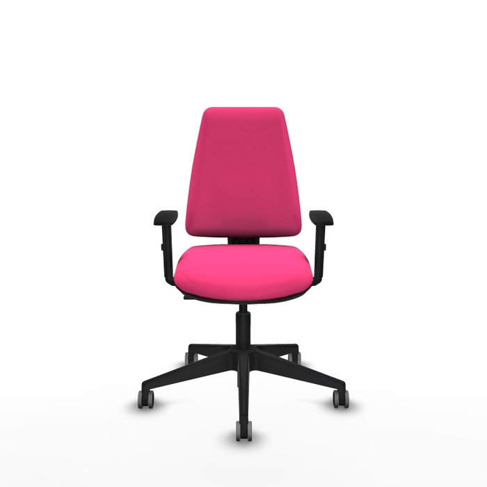 PIQUERAS Y CRESPO Silla de oficina Elche Rosa con Brazos 1D