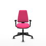 PIQUERAS Y CRESPO Silla de oficina Elche Rosa con Brazos 1D