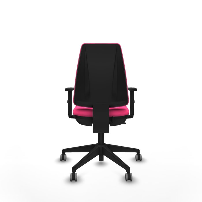 PIQUERAS Y CRESPO Silla de oficina Elche Rosa con Brazos 1D