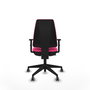 PIQUERAS Y CRESPO Silla de oficina Elche Rosa con Brazos 1D