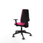 PIQUERAS Y CRESPO Silla de oficina Elche Rosa con Brazos 1D