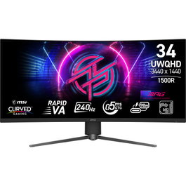 MSI MPG 346CQRF X24 Monitor Gaming Curvo 34 Ultrawide Quad HD 240Hz Negro
