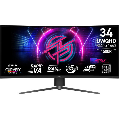 MSI MPG 346CQRF X24 UltraWide Quad HD 34 pulgadas Negro MSI MPG 346CQRF X24 UltraWide Quad HD 34 pulgadas Negro
