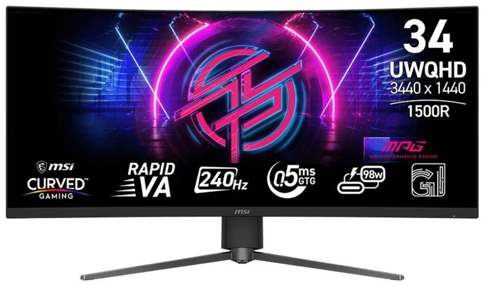 MSI MPG 346CQRF X24 UltraWide Quad HD 34 pulgadas Negro MSI MPG 346CQRF X24 UltraWide Quad HD 34 pulgadas Negro