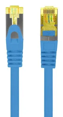 Lanberg PCF6A-10CU-0100-B Cable de Red Ethernet RJ45, Cat6a S/FTP (S-STP), LSZH Cobre, 1 Metro, Azul, Plug & Play