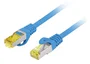 Lanberg PCF6A-10CU-0100-B Cable de Red Ethernet RJ45, Cat6a S/FTP (S-STP), LSZH Cobre, 1 Metro, Azul, Plug & Play