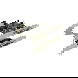 DeLOCK 11607 PCI Express x1 Tarjeta de Expansión para 2 Puertos Paralelo (LPT), Conector Macho a Doble Hembra