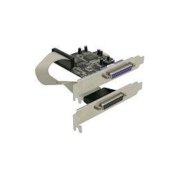 DeLOCK Tarjeta PCI Express x1 a 2 x Paralelo