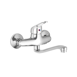 WOLFPACK LINEA PROFESIONAL Monomando Fregadero Pared Horizontal