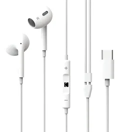 Kodak Auriculares Intraural USB Tipo C Blanco