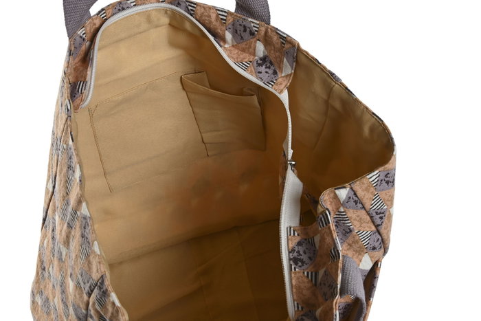 DKD Home Decor Bolso de Algodón Zambia Surtido de 3 Unidades